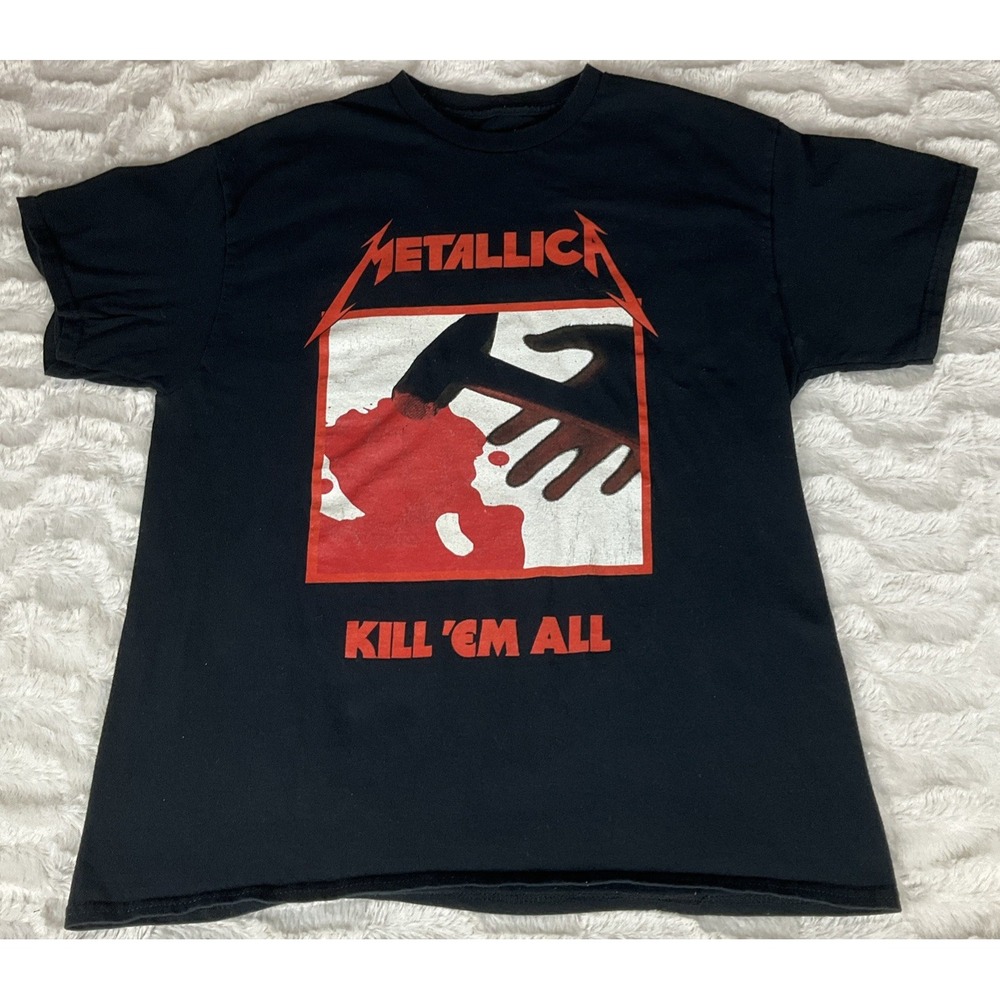 Metallica Black Tagged XL Short Sleeve Graphic Kill 'Em All Heavy Metal T Shirt